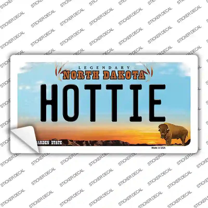 LP-10713s-S Hottie North Dakota Novelty Sticker Decal, Small