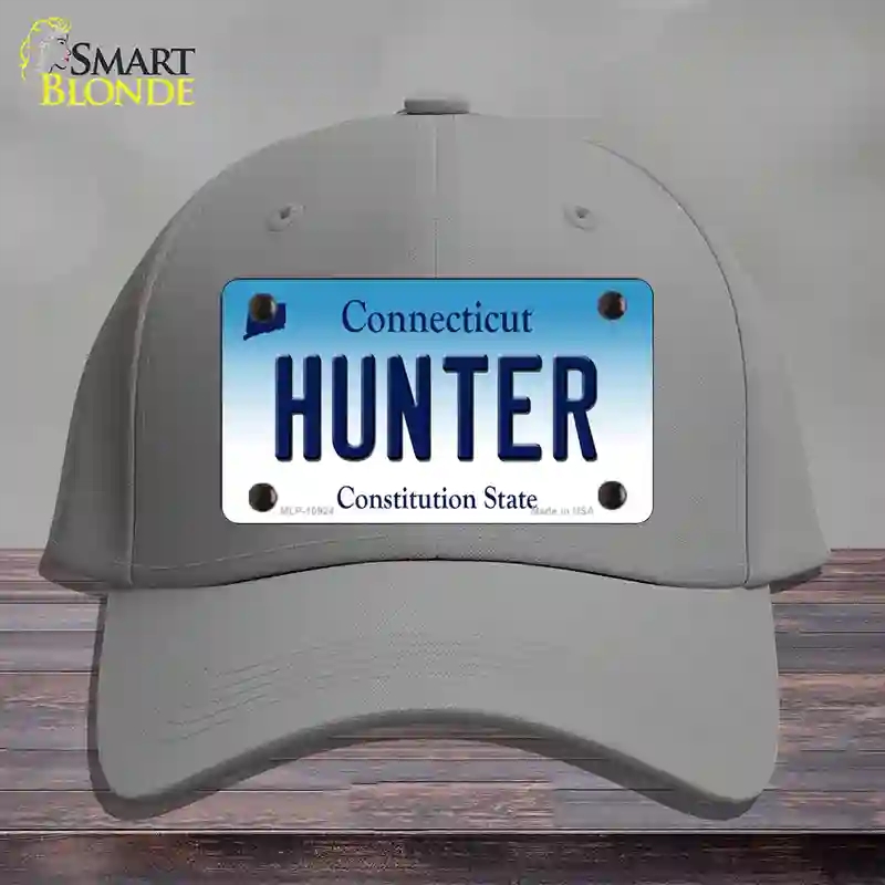 HAT23-MLP-10924 Hunter Connecticut Novelty License Plate Hat, Cotton - Gray