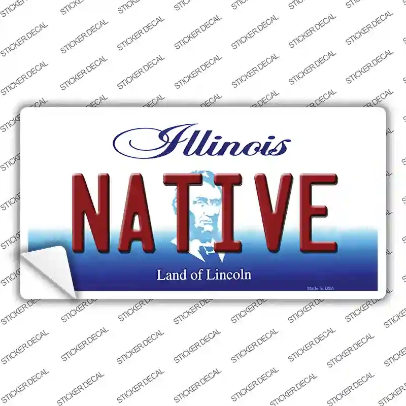 LP-10312s-XL Native Illinois Novelty Sticker Decal, Extra Large