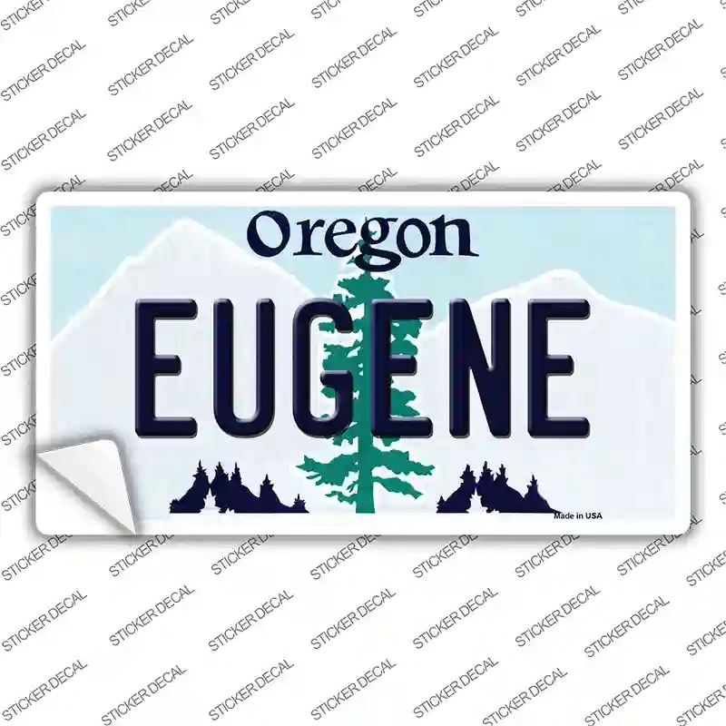 LP-10344s-S Eugene Oregon Novelty Sticker Decal, Small