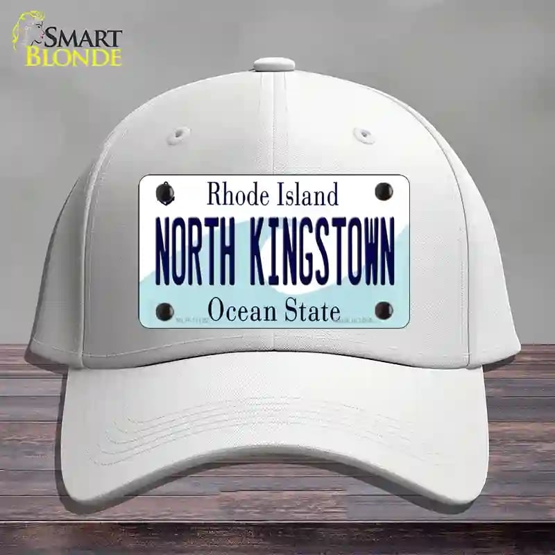 HAT22-MLP-11192 North Kingstown Rhode Island State Novelty License Plate Hat, Cotton - White