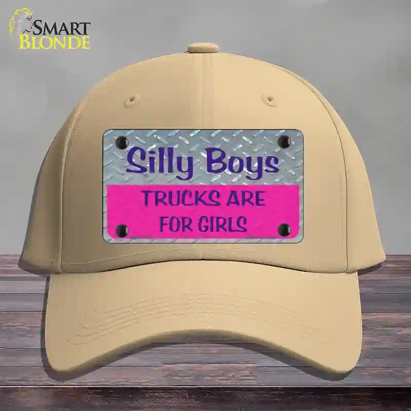 HAT22-MLP-1134 Silly Boys Novelty License Plate Hat, Cotton - Khaki