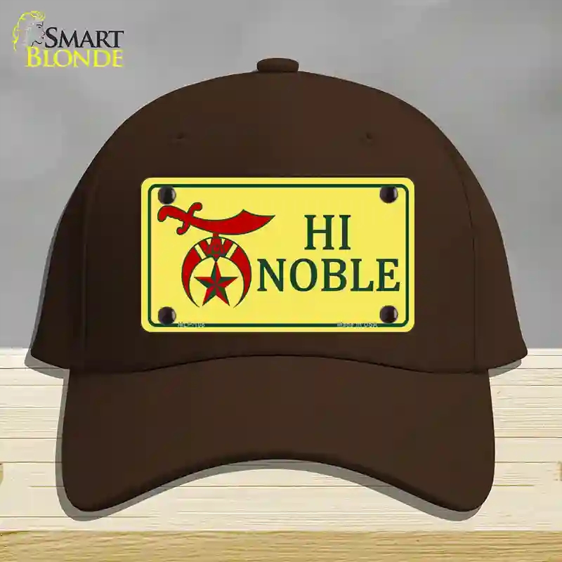HAT24-MLP-108 High Noble Novelty License Plate Hat, Cotton - Dark Brown