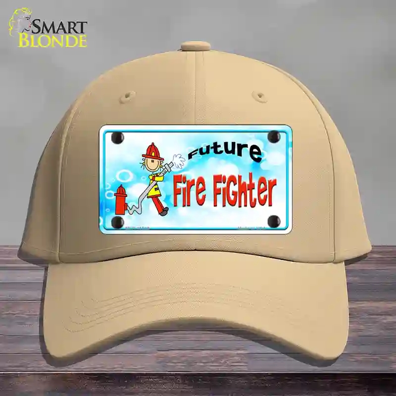 HAT22-MLP-11539 Future Fire Fighter Novelty License Plate Hat, Cotton - Khaki