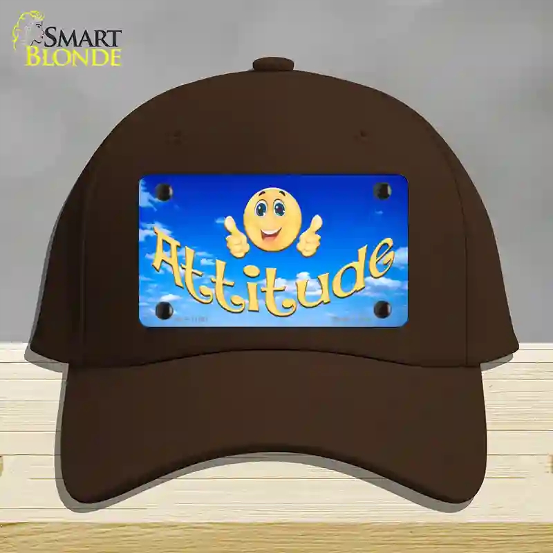 HAT24-MLP-11561 Attitude Novelty License Plate Hat, Cotton - Dark Brown