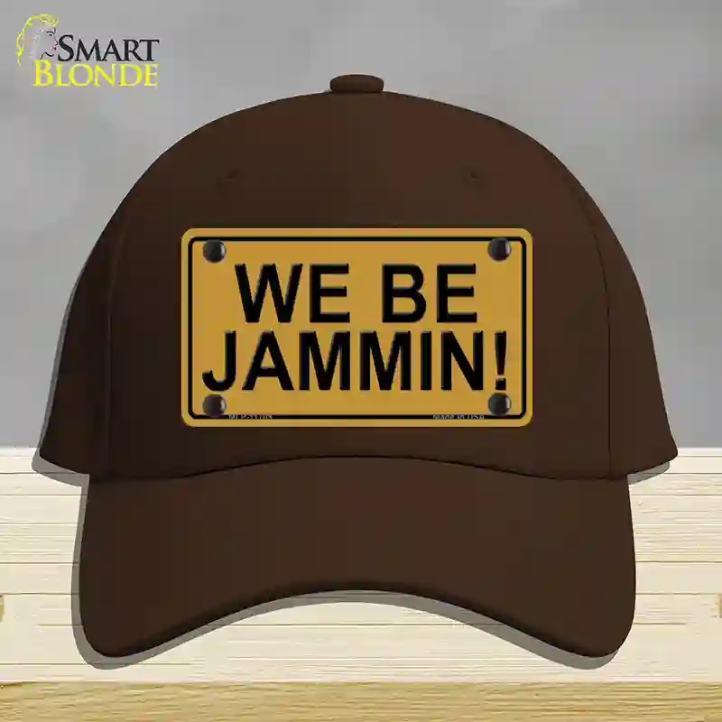 HAT24-MLP-11709 We Be Jamming Novelty License Plate Hat, Cotton - Dark Brown