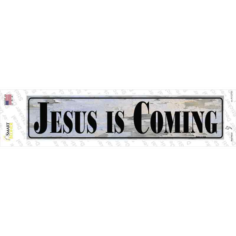 K-1275s-M Jesus is Coming Novelty Narrow Sticker Decal, Medium