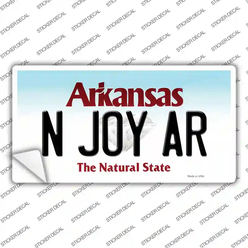 LP-10036s-L N Joy AR Arkansas Novelty Sticker Decal, Large