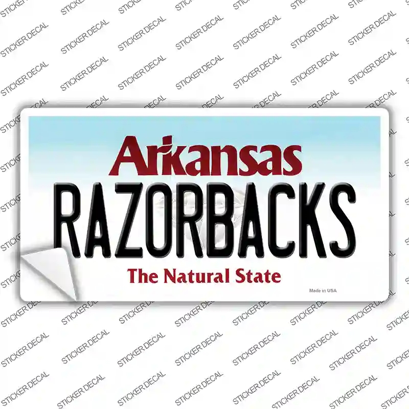 LP-10037s-S Razorbacks Arkansas Novelty Sticker Decal, Small