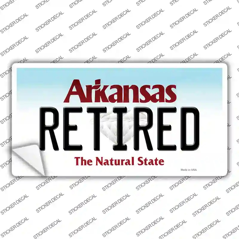 LP-10044s-XL Retired Arkansas Novelty Sticker Decal, Extra Large