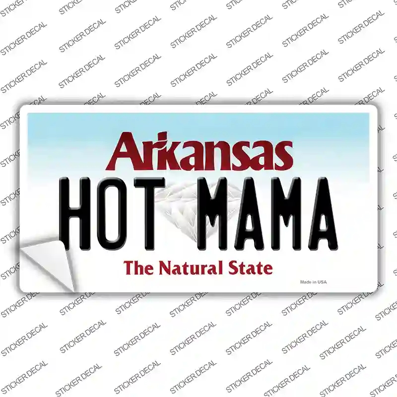 LP-10045s-S Hot Mama Arkansas Novelty Sticker Decal, Small