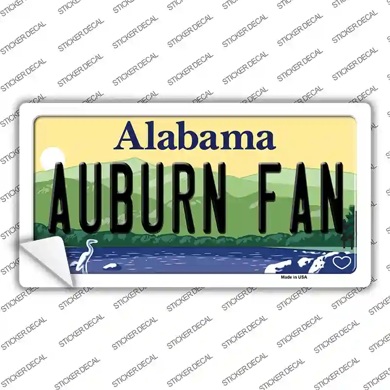 LP-12618s-XL Auburn Fan Novelty Sticker Decal, Extra Large