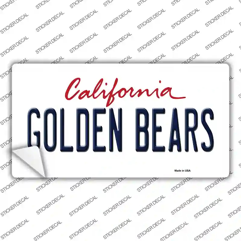 LP-12649s-S Golden Bears Novelty Sticker Decal, Small