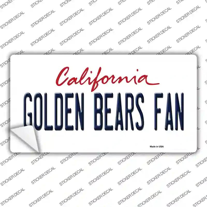 LP-12651s-S Golden Bears Fan Novelty Sticker Decal, Small
