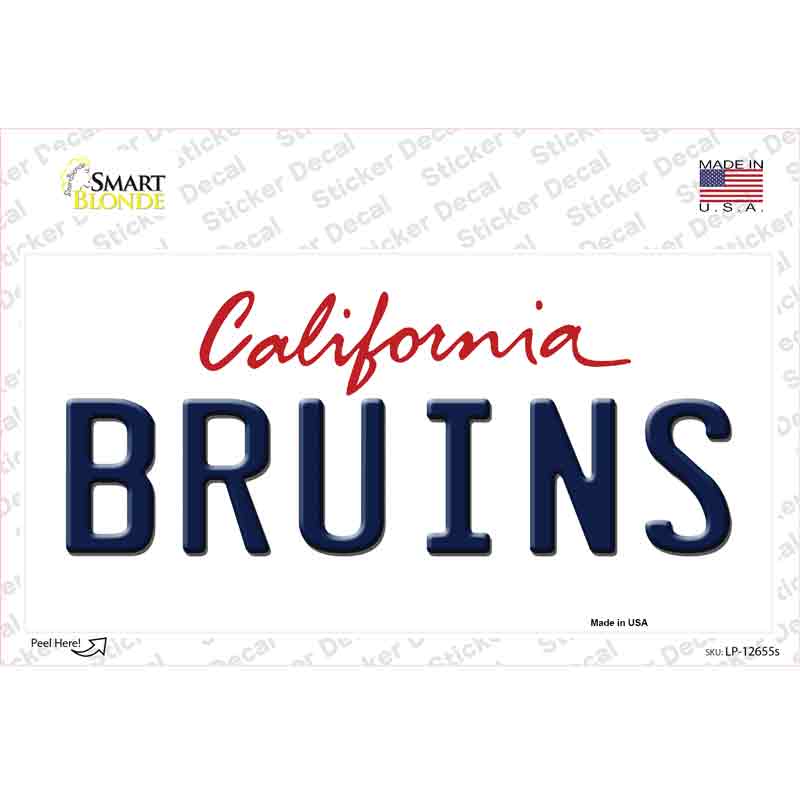 LP-12655s-M Bruins Novelty Sticker Decal, Medium