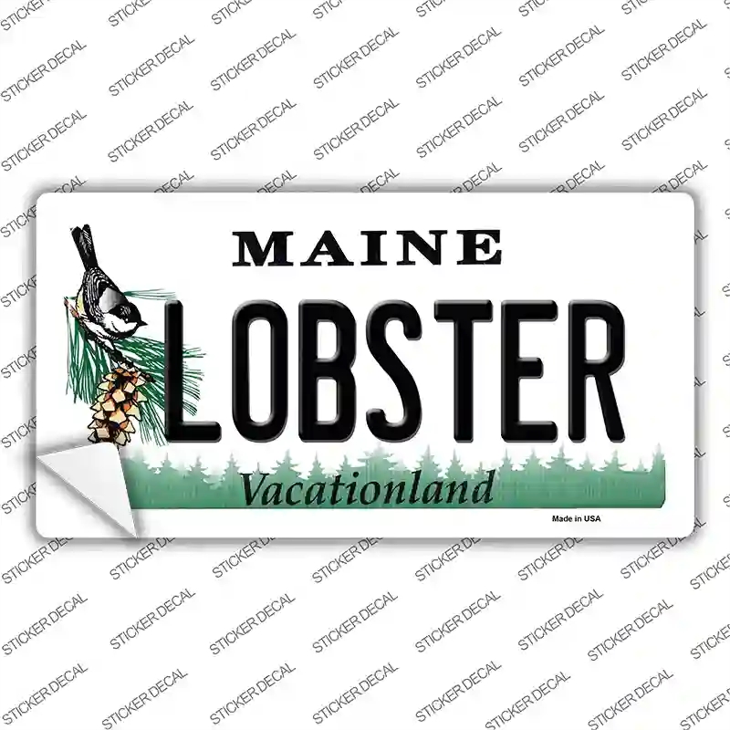 LP-10425s-S Lobster Maine Novelty Sticker Decal, Small