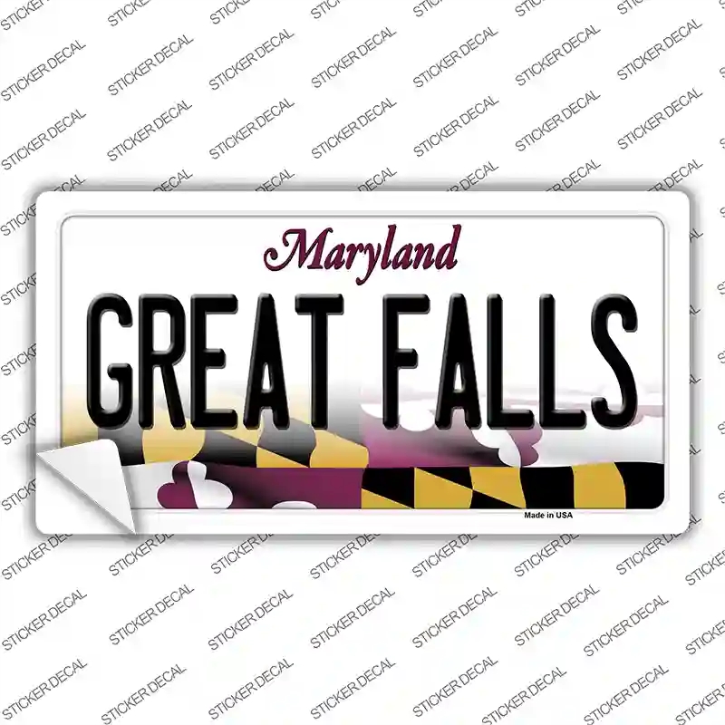 LP-10476s-L Great Falls Maryland Novelty Sticker Decal, Large