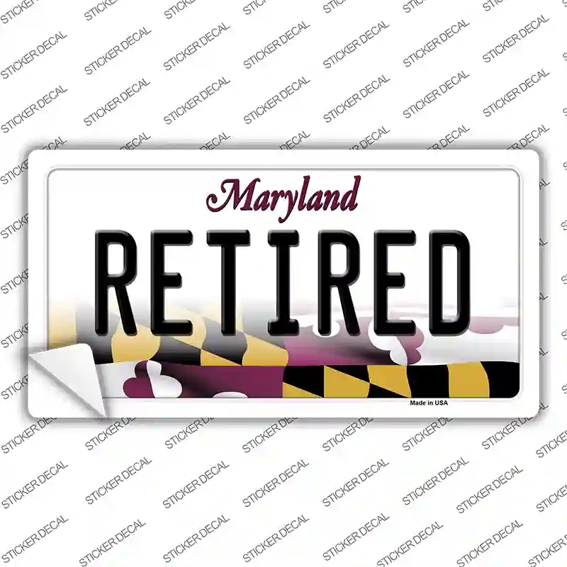 LP-10486s-S Retired Maryland Novelty Sticker Decal, Small