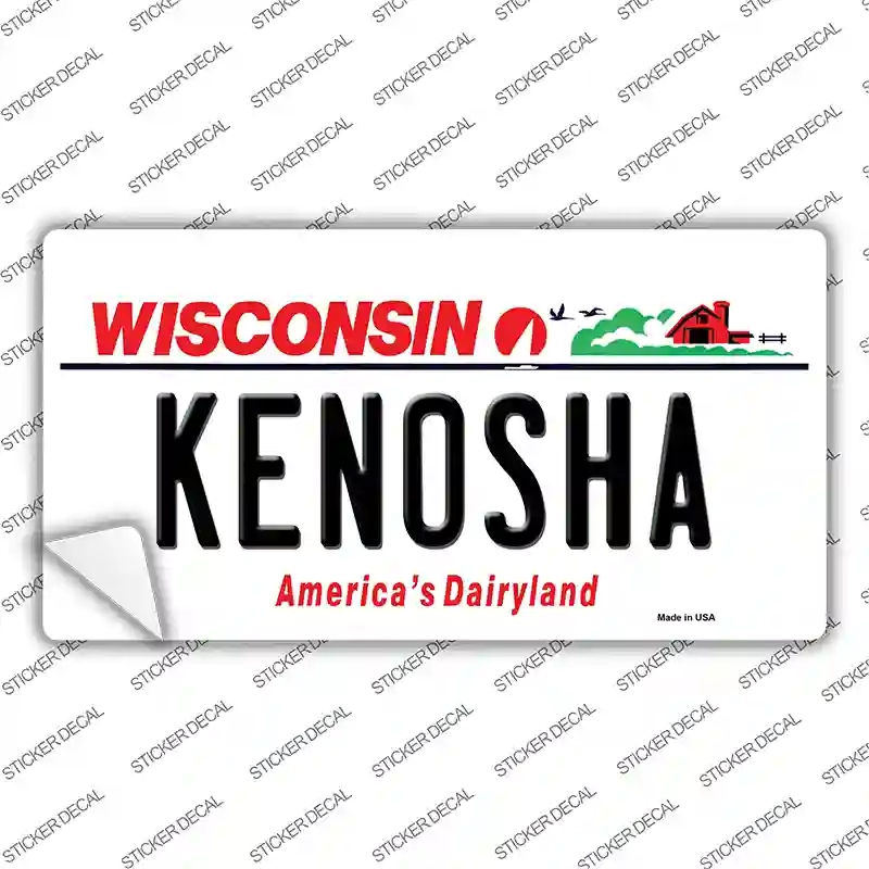 LP-10616s-L Kenosha Wisconsin Novelty Sticker Decal, Large