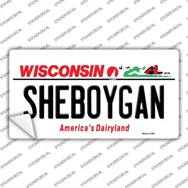 LP-10618s-L Sheboygan Wisconsin Novelty Sticker Decal, Large