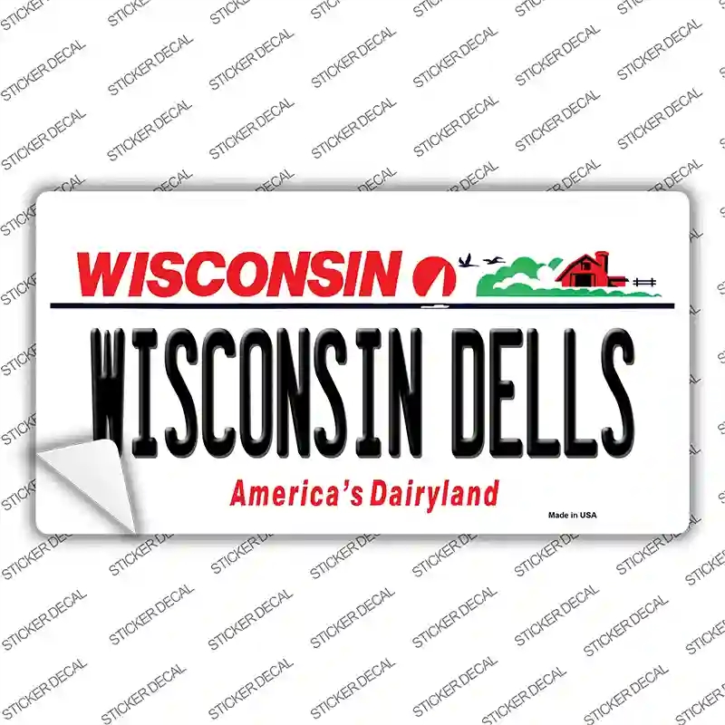 LP-10624s-L Wisconsin Dells Novelty Sticker Decal, Large