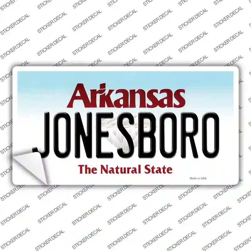 LP-10030s-XL Jonesboro Arkansas Novelty Sticker Decal, Extra Large