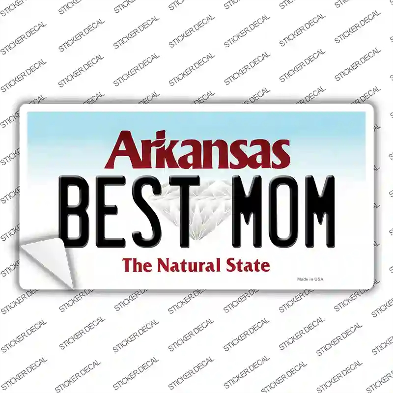LP-10061s-S Best Mom Arkansas Novelty Sticker Decal, Small