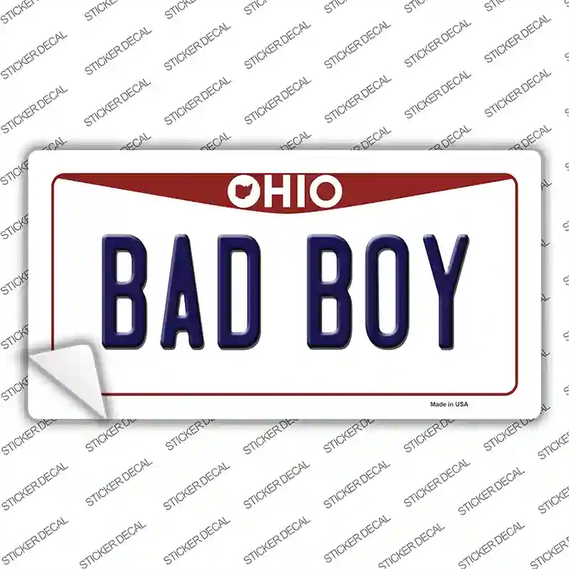 LP-10098s-S Bad Boy Ohio Novelty Sticker Decal, Small