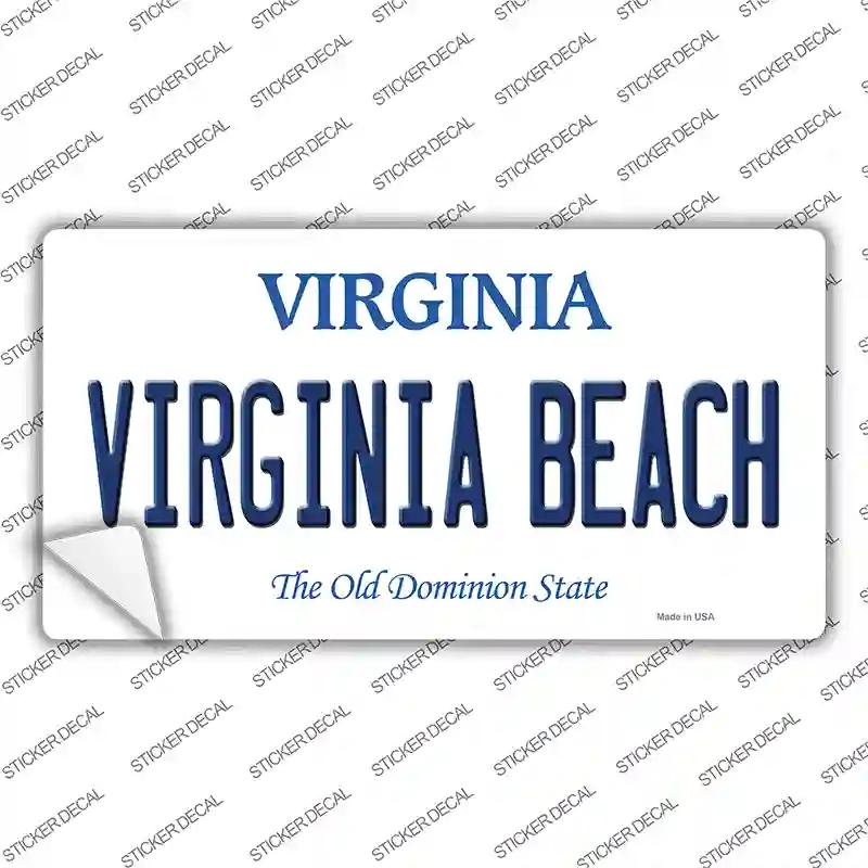 LP-10105s-L Virginia Beach Novelty Sticker Decal, Large