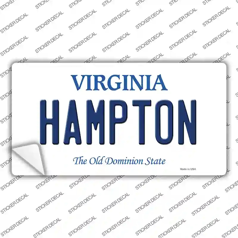 LP-10112s-L Hampton Virginia Novelty Sticker Decal, Large