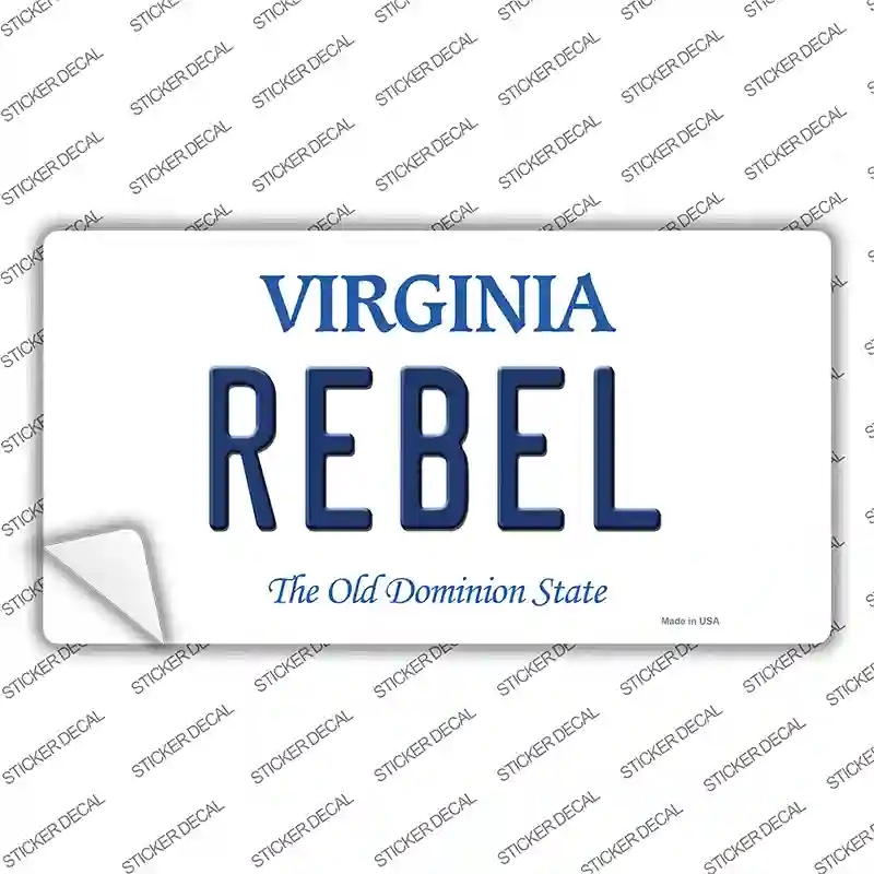 LP-10143s-XL Rebel Virginia Novelty Sticker Decal, Extra Large