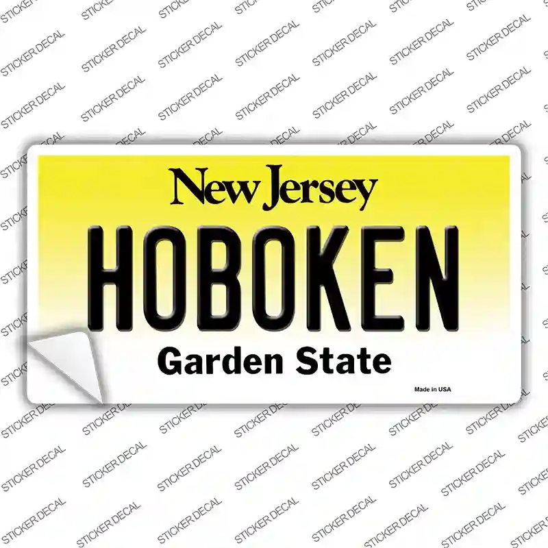 LP-10148s-S Hoboken   Jersey Novelty Sticker Decal, Small