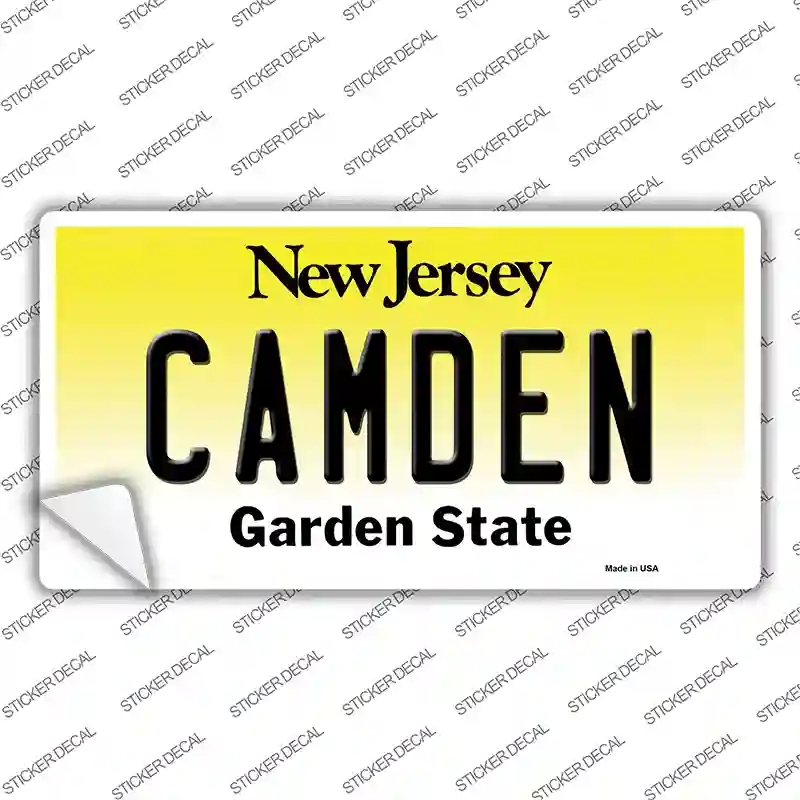 LP-10152s-S Camden   Jersey Novelty Sticker Decal, Small