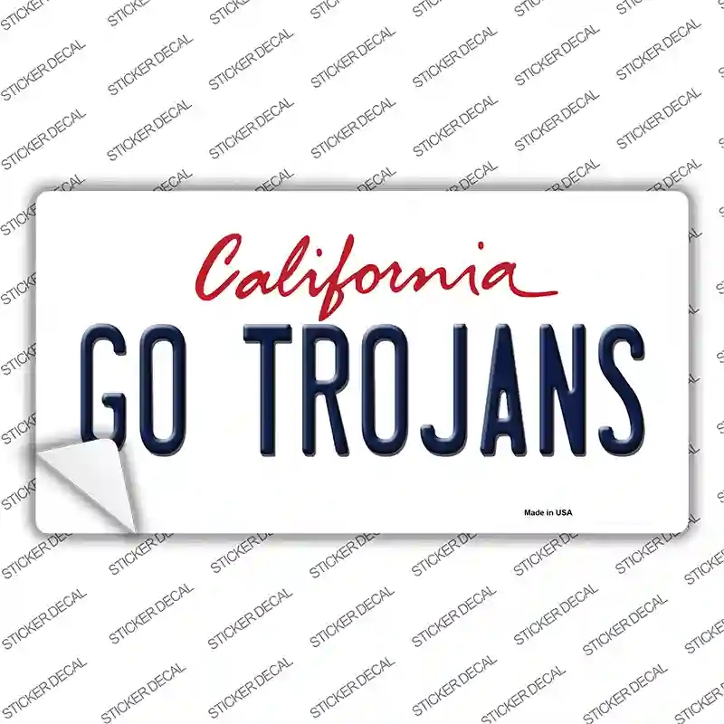 LP-12668s-L Go Trojans Novelty Sticker Decal, Large