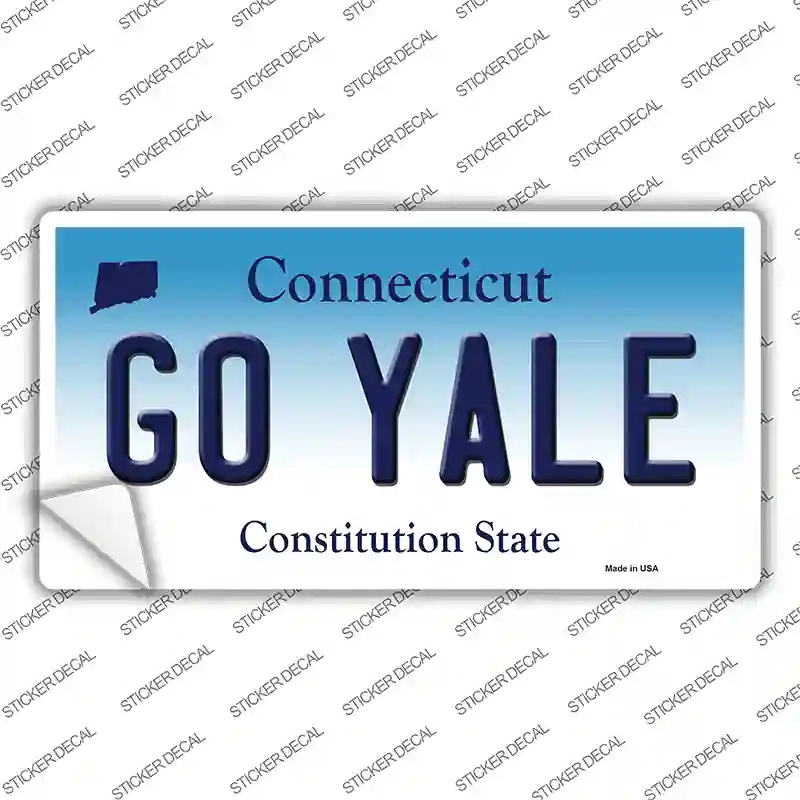 LP-12696s-XL Go Yale Novelty Sticker Decal, Extra Large