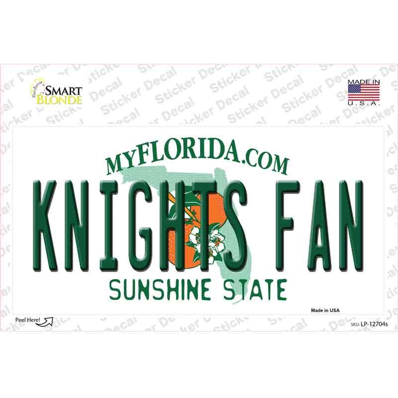 LP-12704s-M Knights Fan Novelty Sticker Decal, Medium