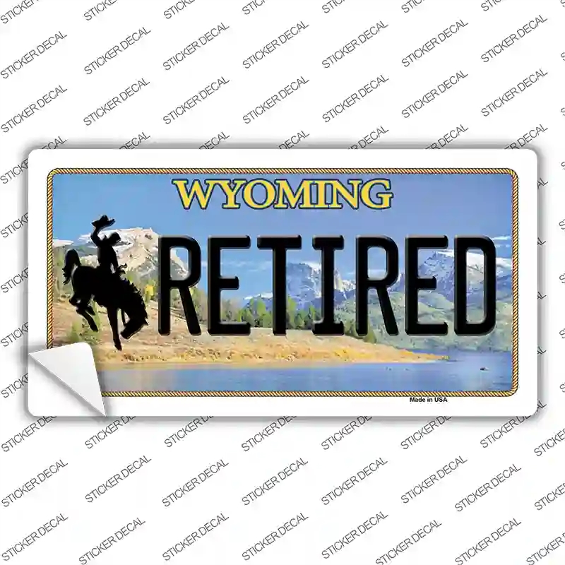LP-10543s-S Retired Wyoming Novelty Sticker Decal, Small