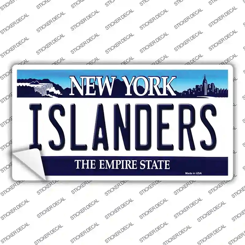 LP-2297s-XL Islanders   York State Novelty Sticker Decal, Extra Large