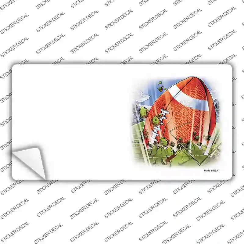 LP-2319s-XL Football Offset Novelty Sticker Decal, Extra Large