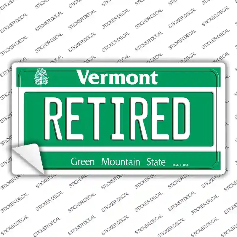LP-10677s-L Retired Vermont Novelty Sticker Decal, Large