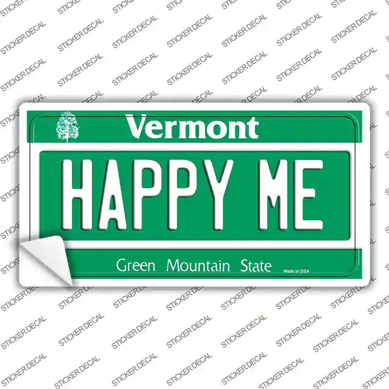 LP-10694s-L Happy Me Vermont Novelty Sticker Decal, Large