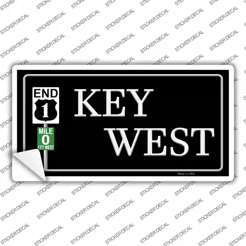 LP-11649s-XL Key West Highway Novelty Sticker Decal, Extra Large