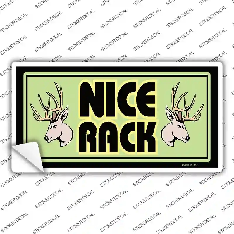 LP-2390s-S Nice Rack Deer Novelty Sticker Decal, Small