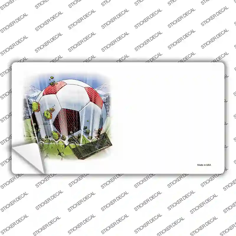 LP-2344s-XL Soccer Ball Offset Novelty Sticker Decal, Extra Large