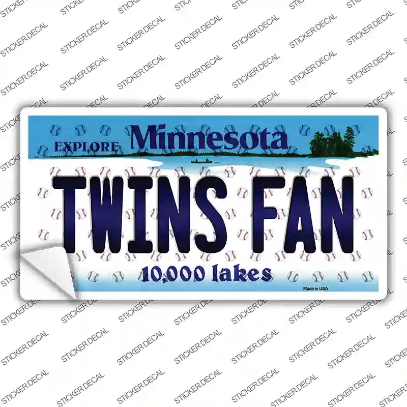 LP-10795s-S Twins Fan Minnesota Novelty Sticker Decal, Small