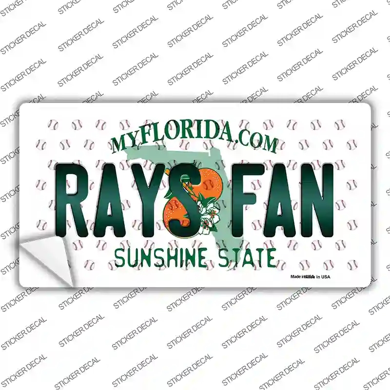 LP-10798s-XL Rays Fan Florida Novelty Sticker Decal, Extra Large
