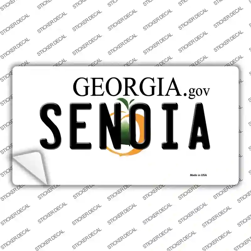 LP-11725s-S Senoia Georgia State Novelty Sticker Decal, Small