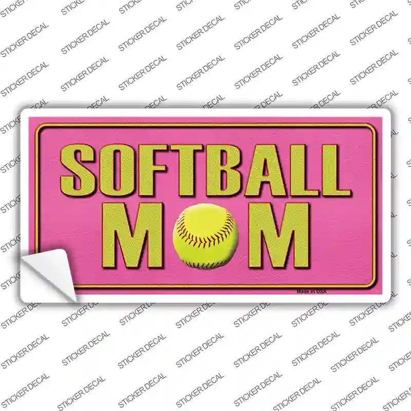 LP-1172s-S Softball Mom Novelty Sticker Decal, Small