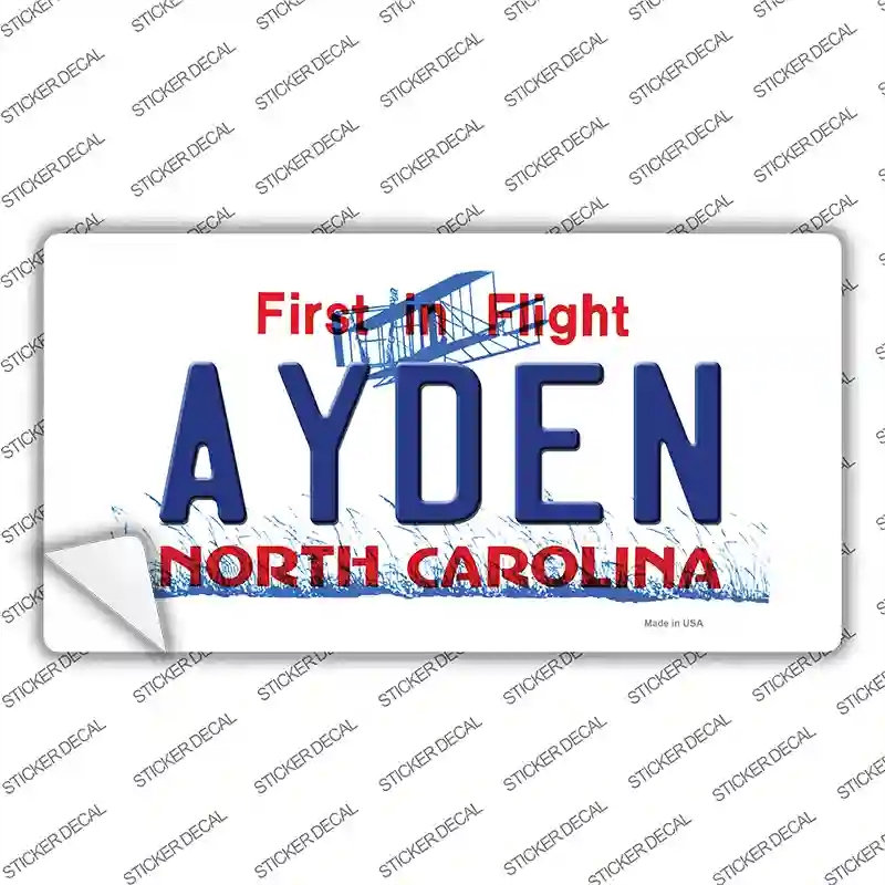 LP-11744s-S Ayden North Carolina State Novelty Sticker Decal, Small