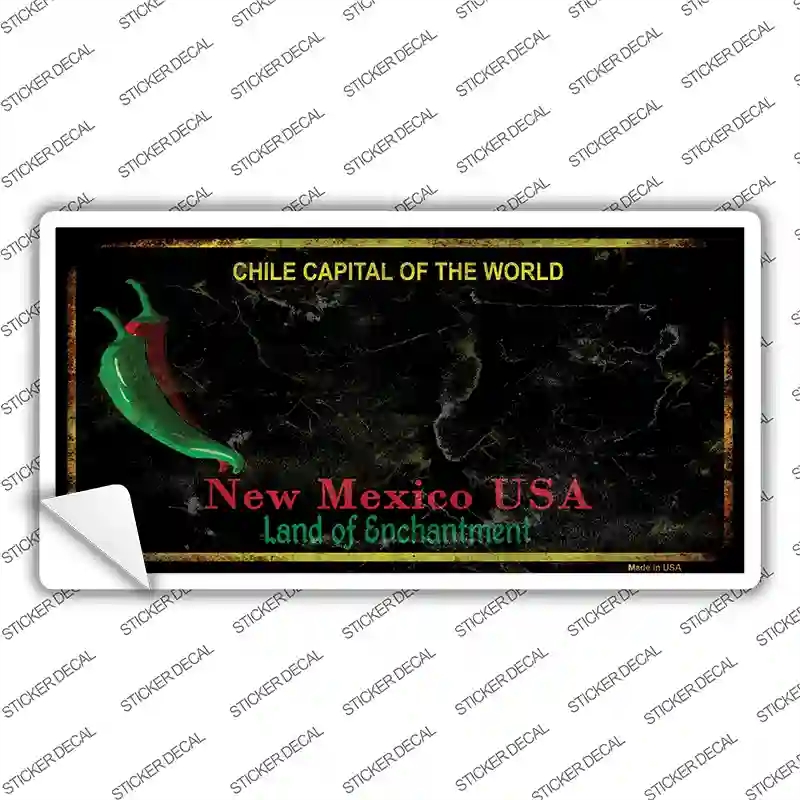 LP-11755s-XL   Mexico Black Blank Rusty State Novelty Sticker Decal, Extra Large